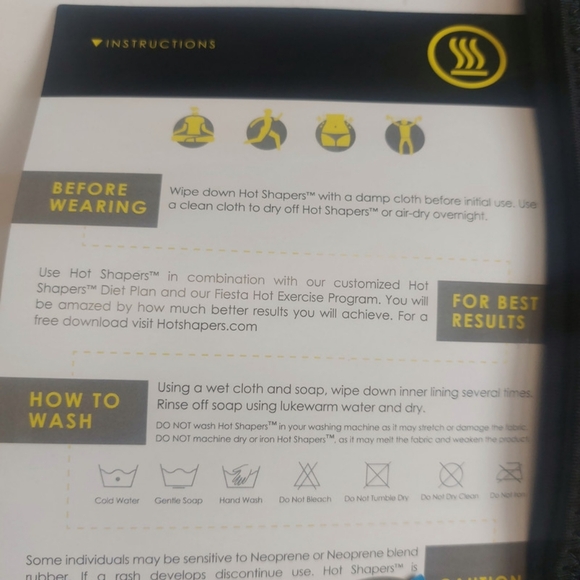 Hot Shapers Hot Arms Womens Size Regular Adjustable Shape Trim Arms Black - Picture 7 of 11